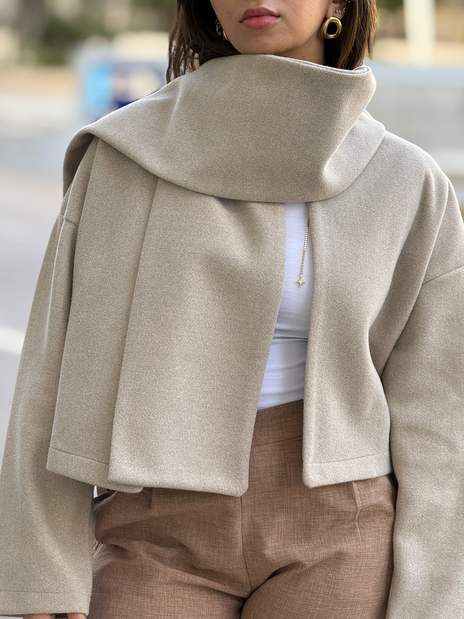 The Atelier Cut Scarf Jacket