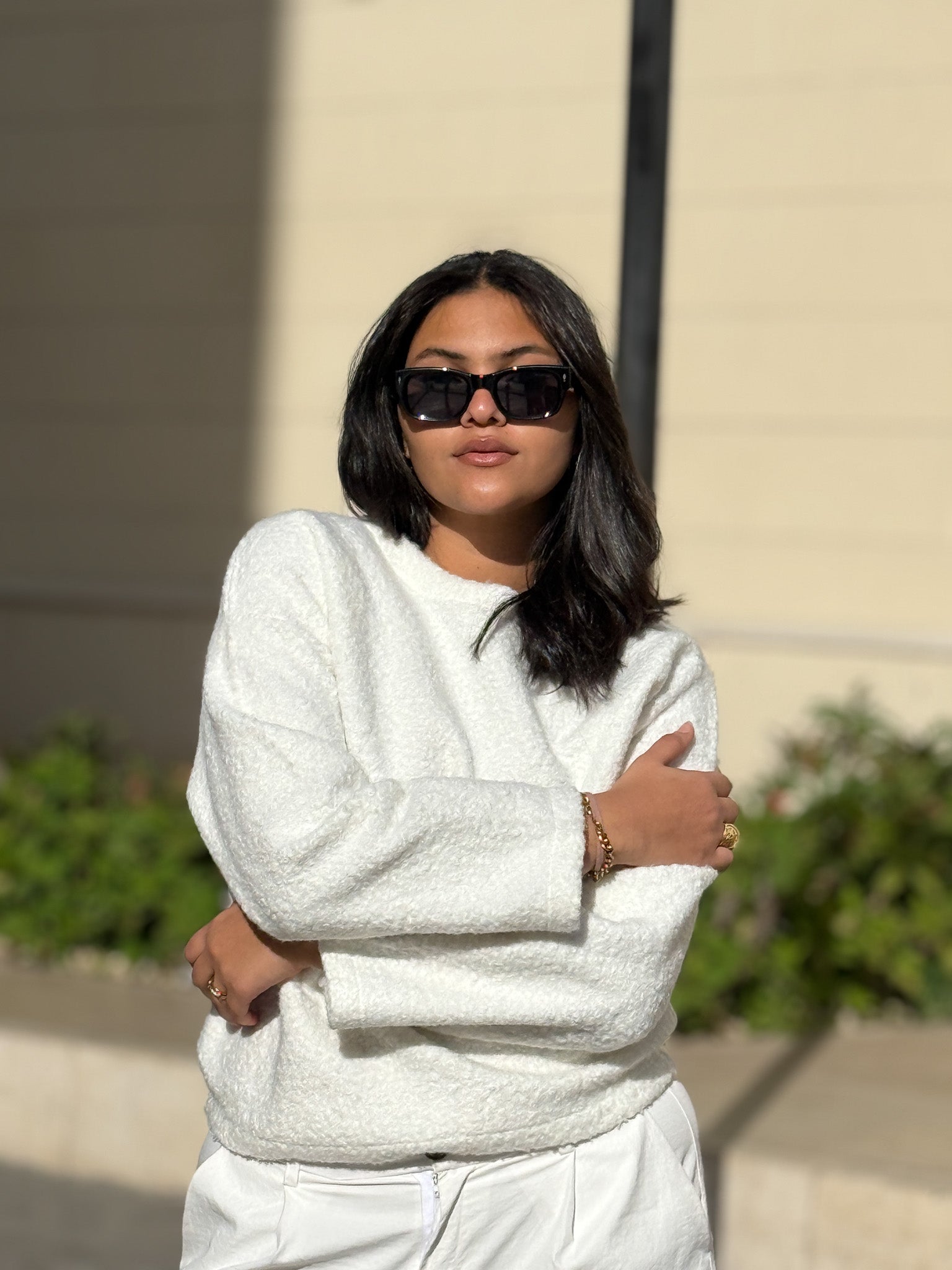 The Ivory Fluff Fur Pullover