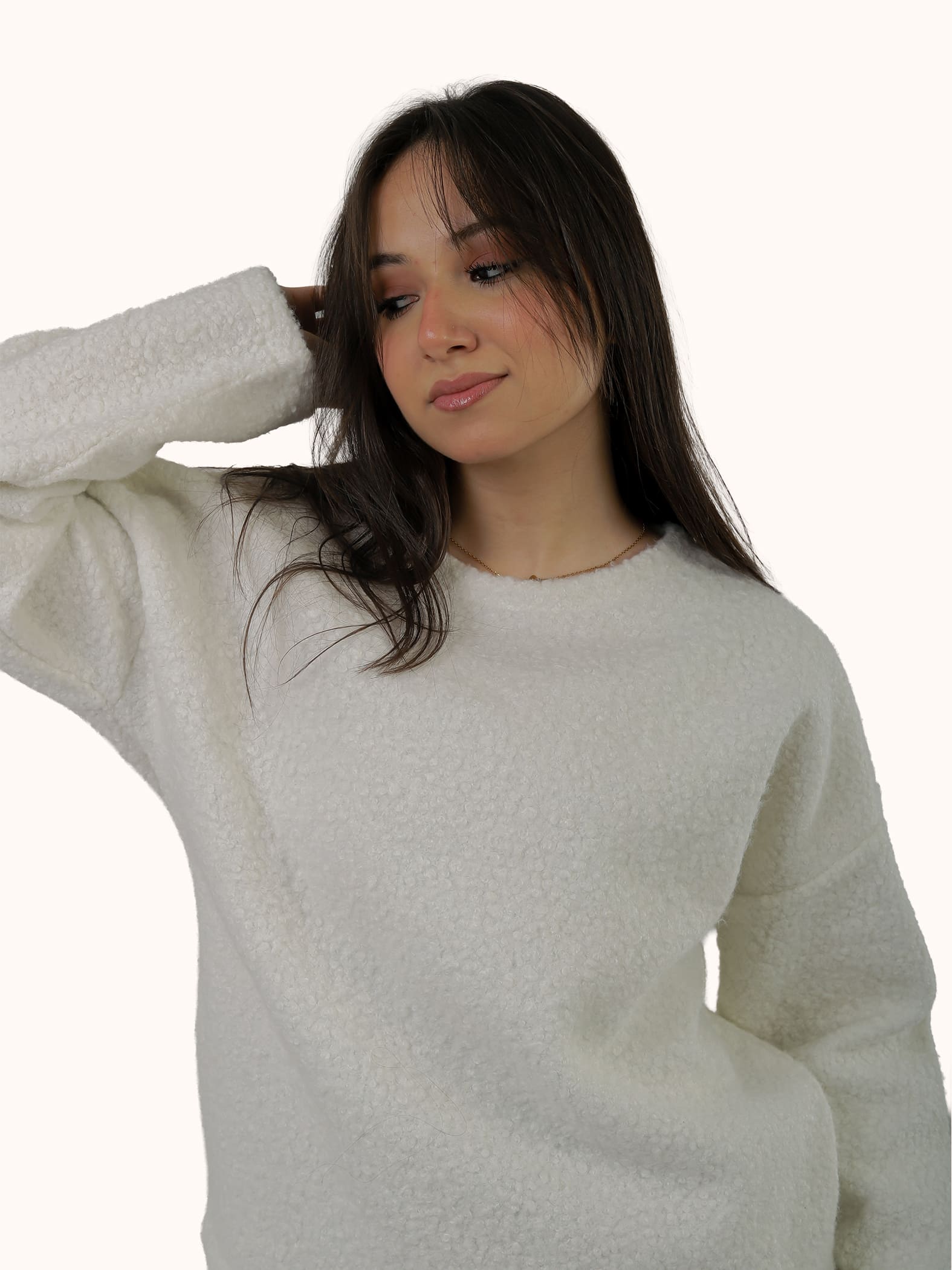 The Ivory Fluff Fur Pullover