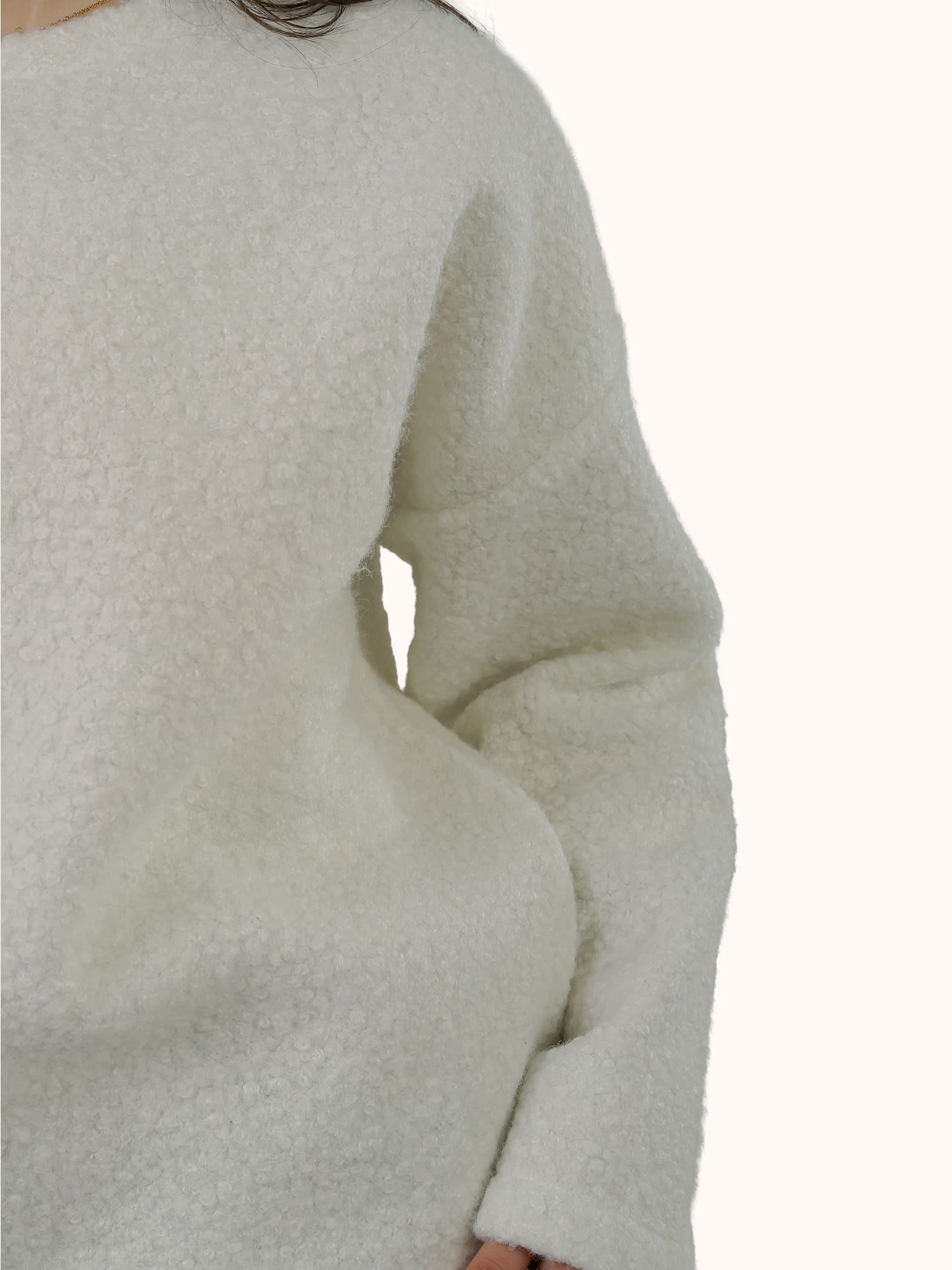The Ivory Fluff Fur Pullover