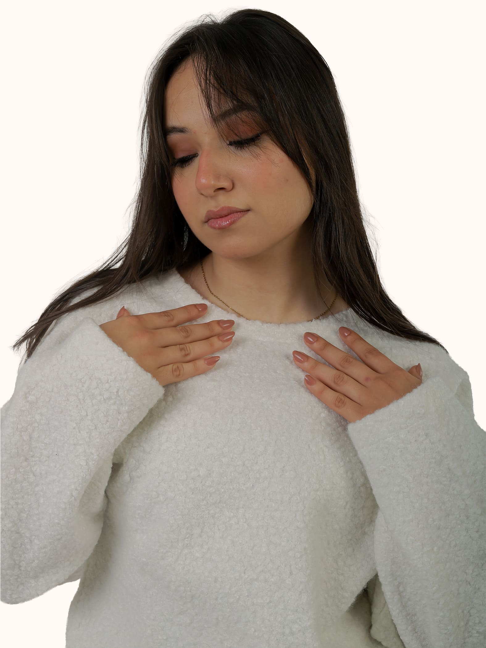 The Ivory Fluff Fur Pullover